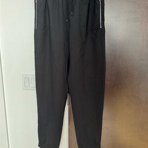 Tim Coppens Black Joggers with Zipper Detail L
